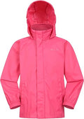 Mountain Warehouse Pakka Kids Waterproof Jacket - Wind Resistant, Lightweight,Breathable Rain Coat for Girls & Boys, Packaway Bag - For Rain, Spring Summer