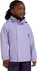 Mountain Warehouse Pakka Kids Waterproof Jacket - Wind Resistant, Lightweight,Breathable Rain Coat for Girls & Boys, Packaway Bag - For Rain, Spring Summer