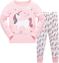 TEDD Girls Christmas Pyjamas Set Toddler Clothes Sleepwear Animal Printed Nightwear Winter Long Sleeve Pjs 2 Piece Outfit Xmas Gift for Kids
