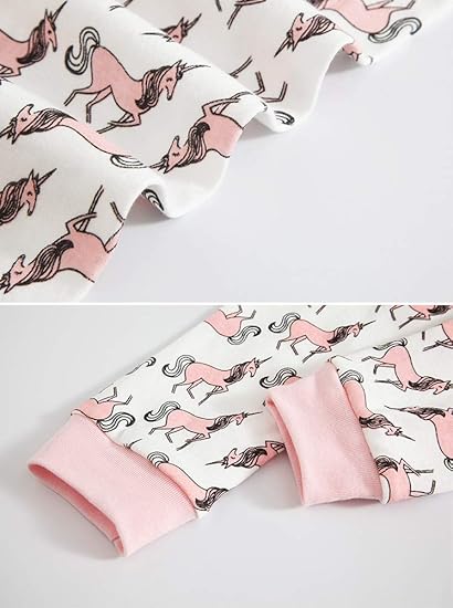 TEDD Girls Christmas Pyjamas Set Toddler Clothes Sleepwear Animal Printed Nightwear Winter Long Sleeve Pjs 2 Piece Outfit Xmas Gift for Kids